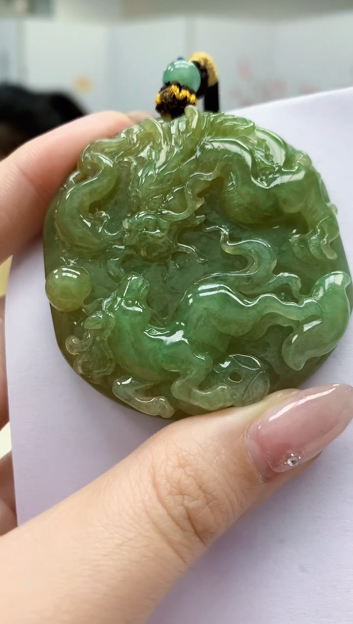 【闪购商品】定制翡翠未镶嵌4902jw-毛货挂件176