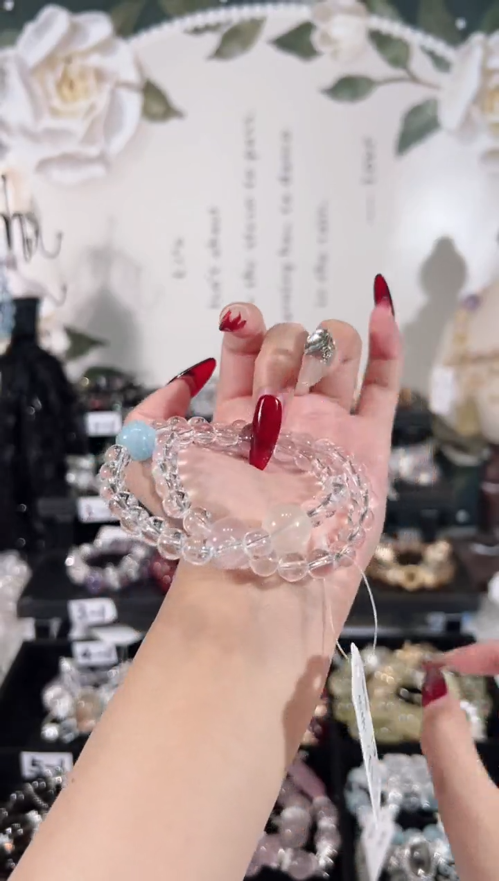 【闪购商品】水晶手链未镶嵌天然水晶默认微瑕 多样性发货发其一