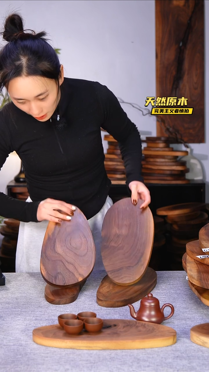 木北美黑胡桃原木.干裂疤结不属于商品质量问题完美主义者慎拍