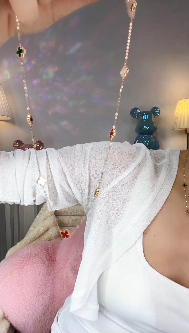 【闪购商品】玛瑙/玉髓颈饰18K金镶嵌项链