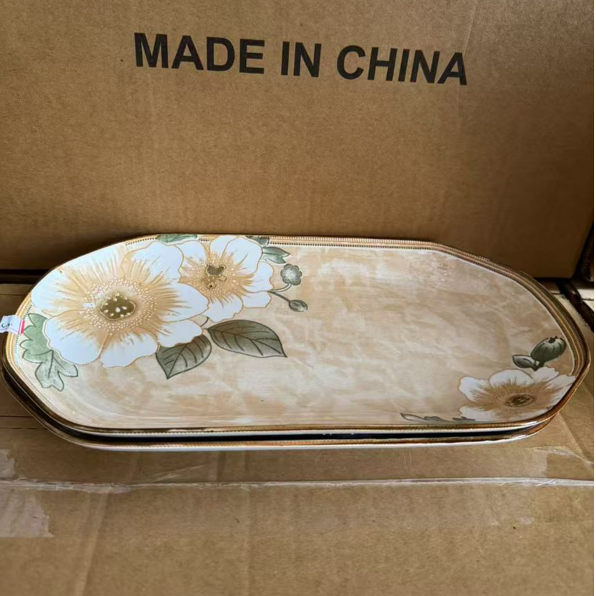 Lz12英寸鱼盘（颜色随机）