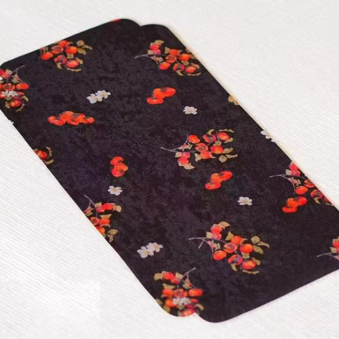 单面织锦茶席 柿柿如意/宝相花干泡茶铺茶席皮茶席茶道配件