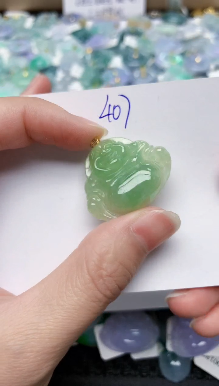 翡翠未镶嵌颈饰天然缅甸A货翡翠百元以上9元证书费自理