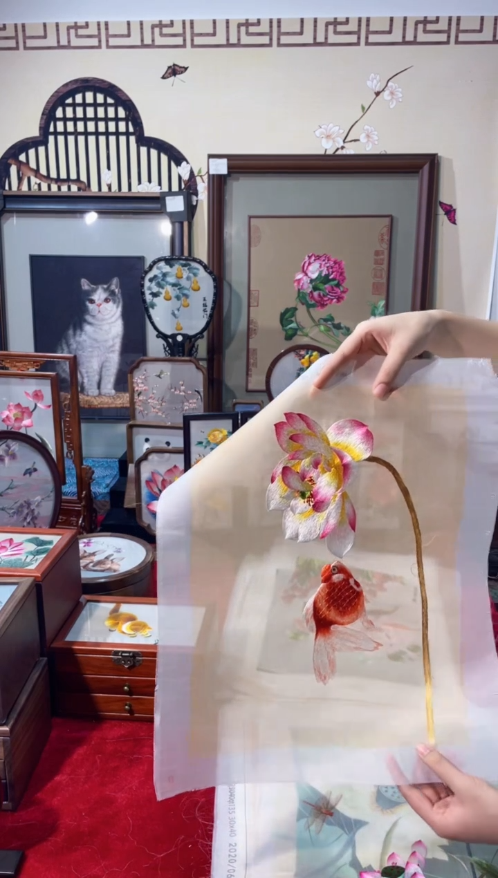 织绣精品苏绣手工刺绣，绣片1