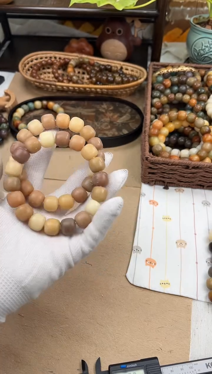 手串菩提根/象牙果a250 瑕疵14 摩卡