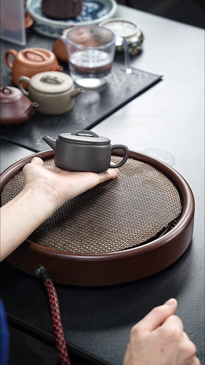 茶壶紫砂汉瓦-还原烧-全手工-（黄降坡）