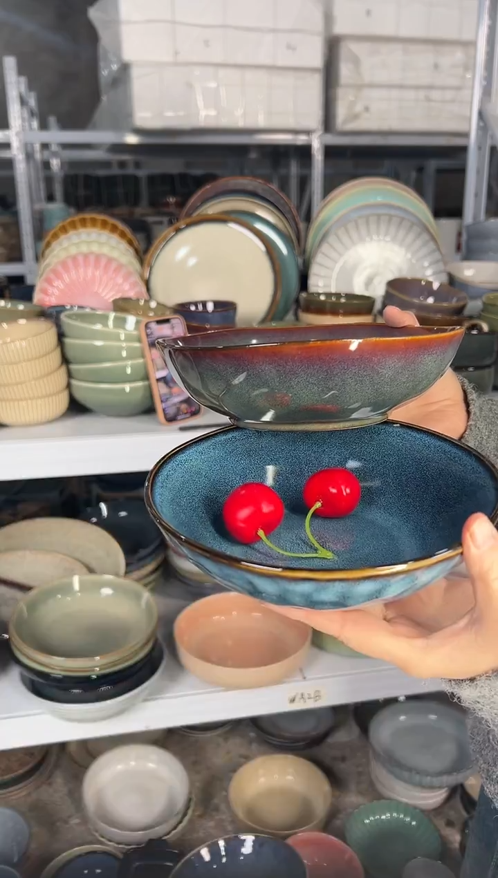 陶瓷外贸尾货瑕疵满20包邮X2 菜碗组合