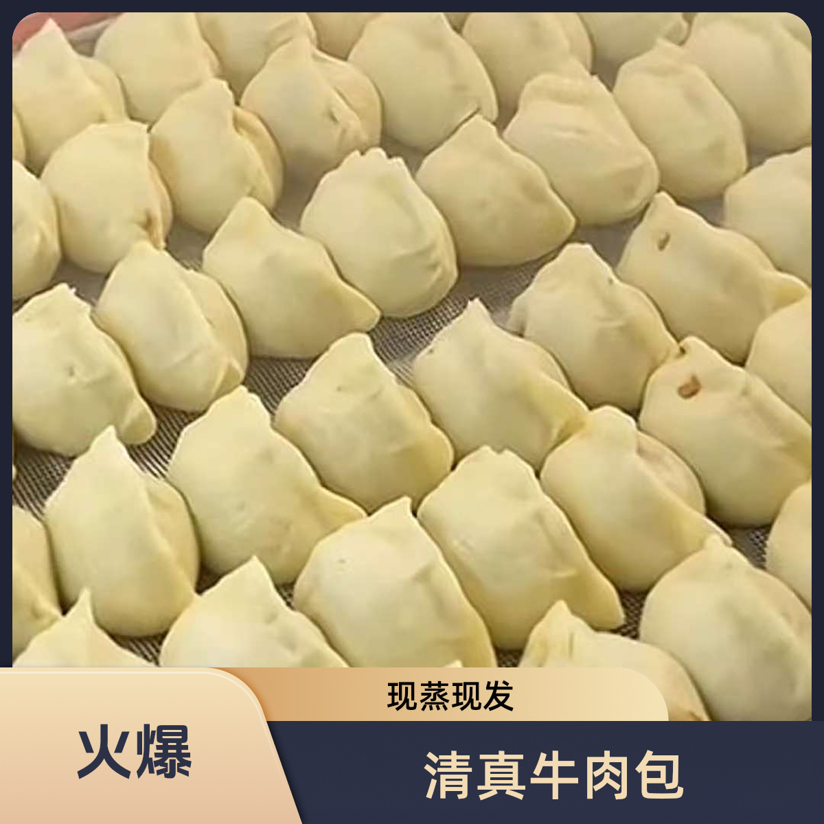 【发20个牛肉包子】清真牛肉蒸饺牛肉包子 包邮现蒸现发