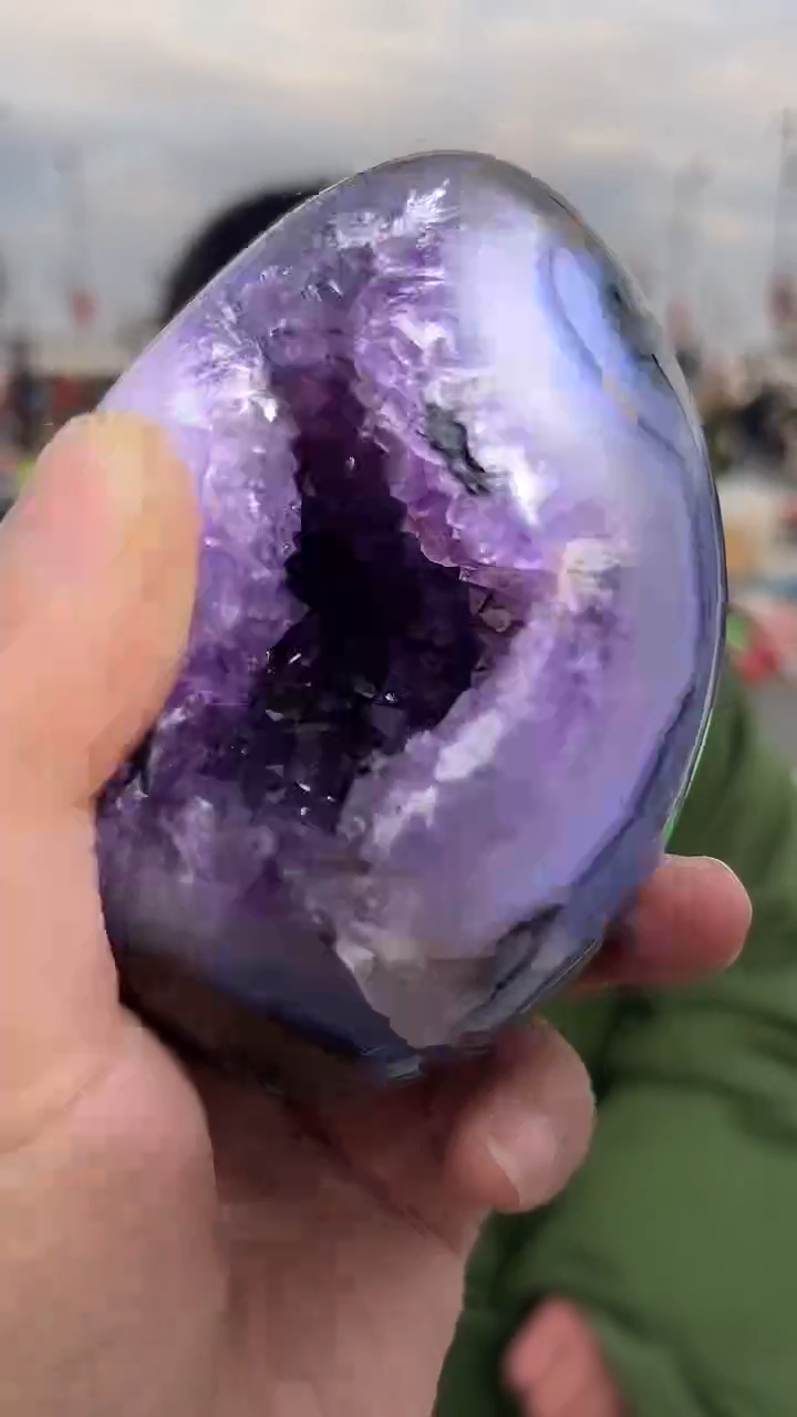 【闪购商品】水晶椭圆形未镶嵌天然多样性发一