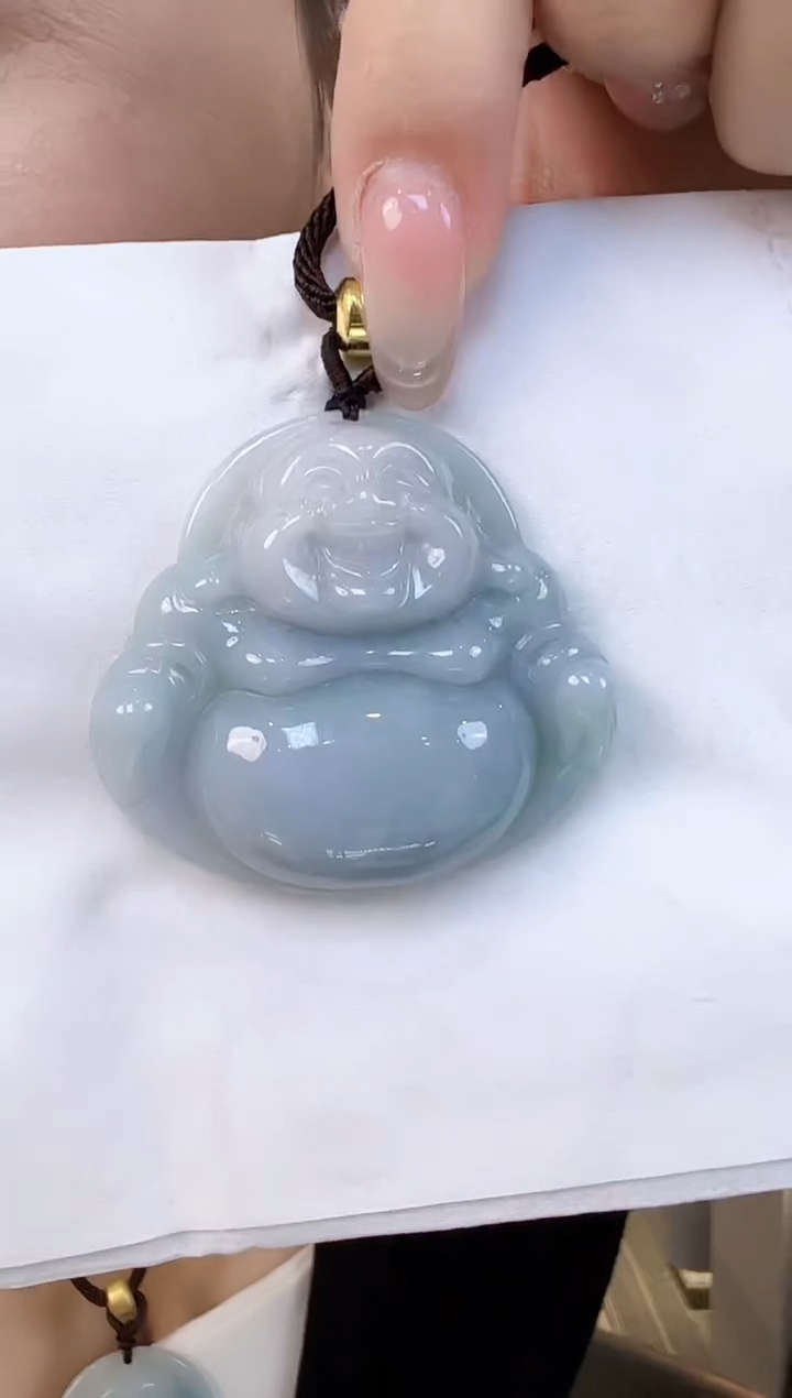 吊坠(不含链)未镶嵌翡翠晴水佛公（送绳）