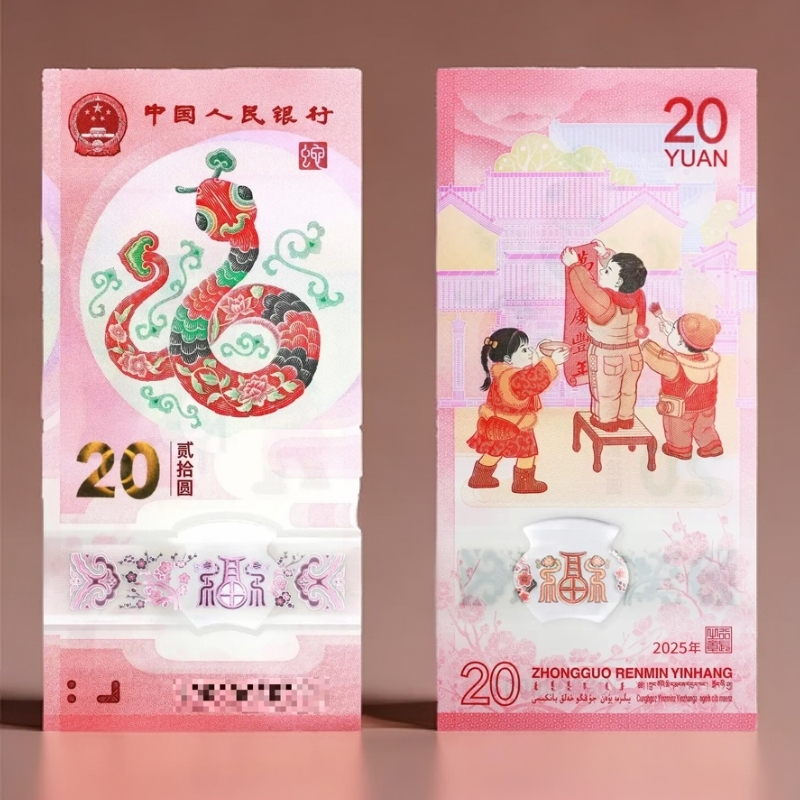 2025年蛇年纪念钞20元