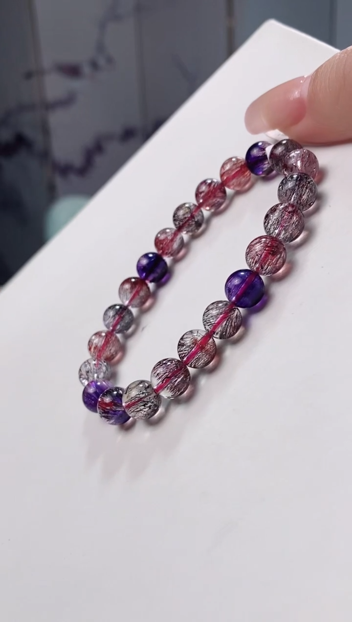 【闪购商品】水晶超七单圈8*未镶嵌多人多样性发其一