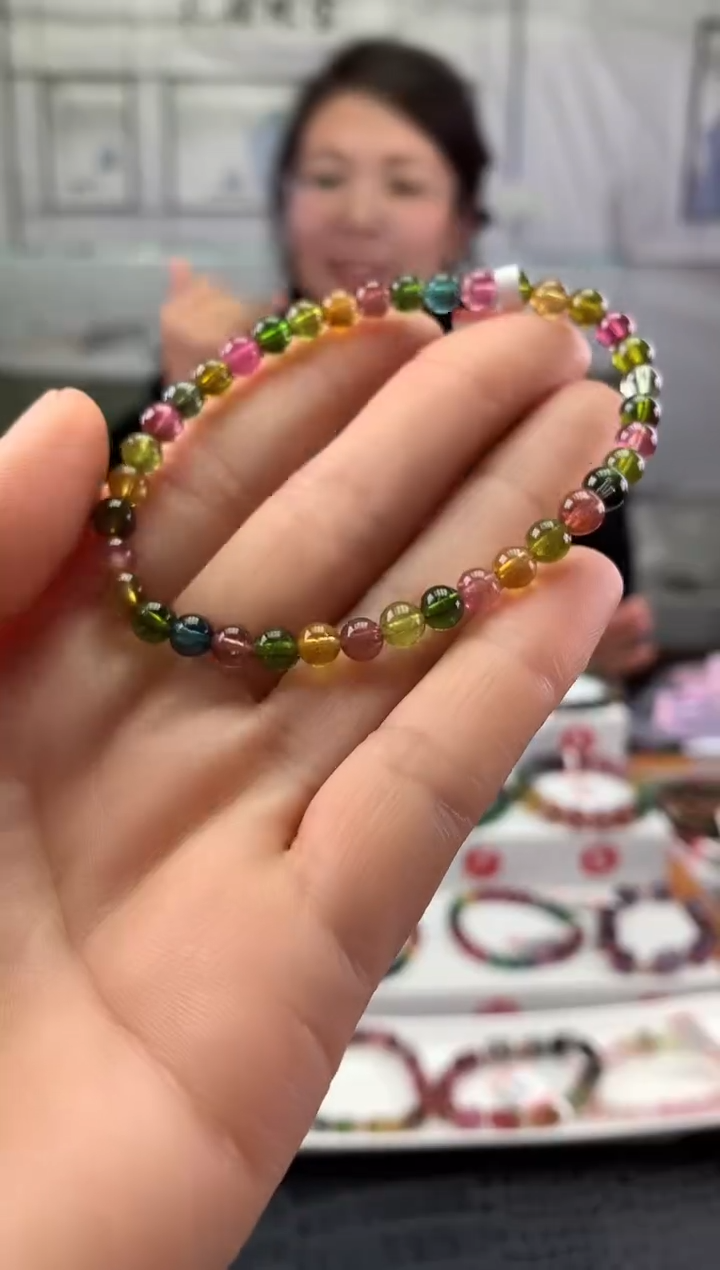 未镶嵌手串碧玺多样性发一条