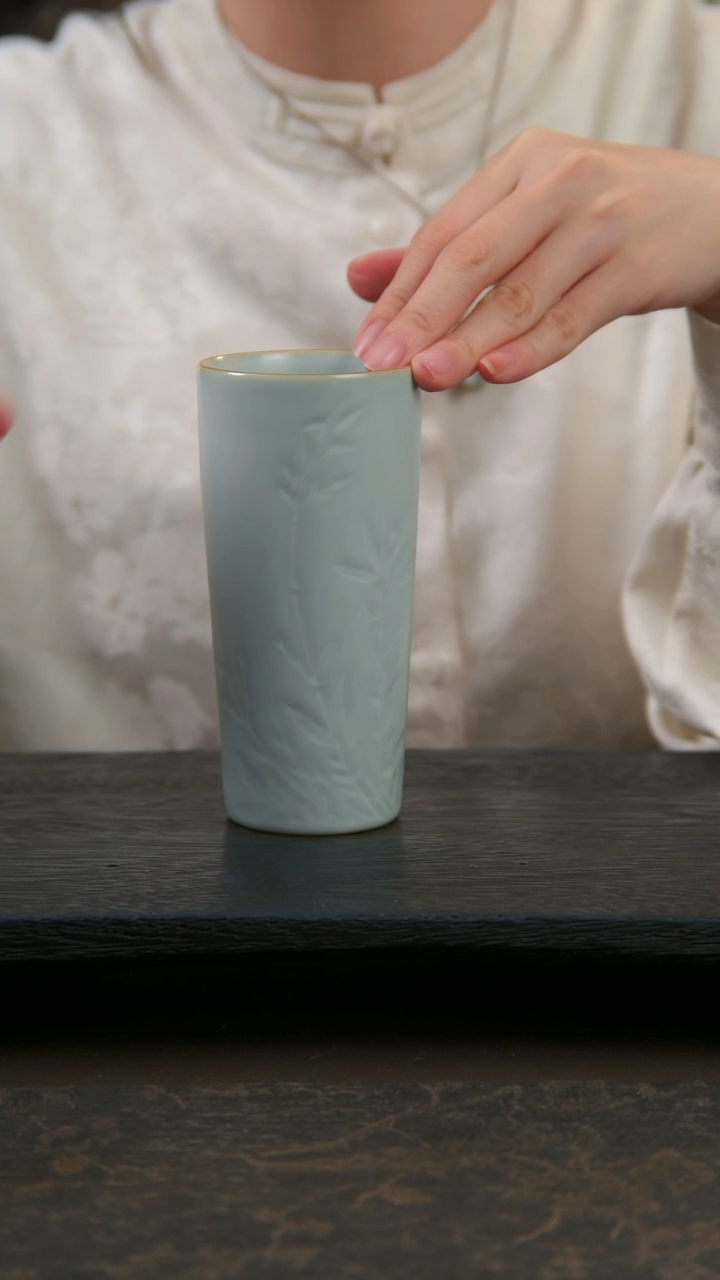 【闪购商品】杯小青杯竹影款（不开片工艺）
