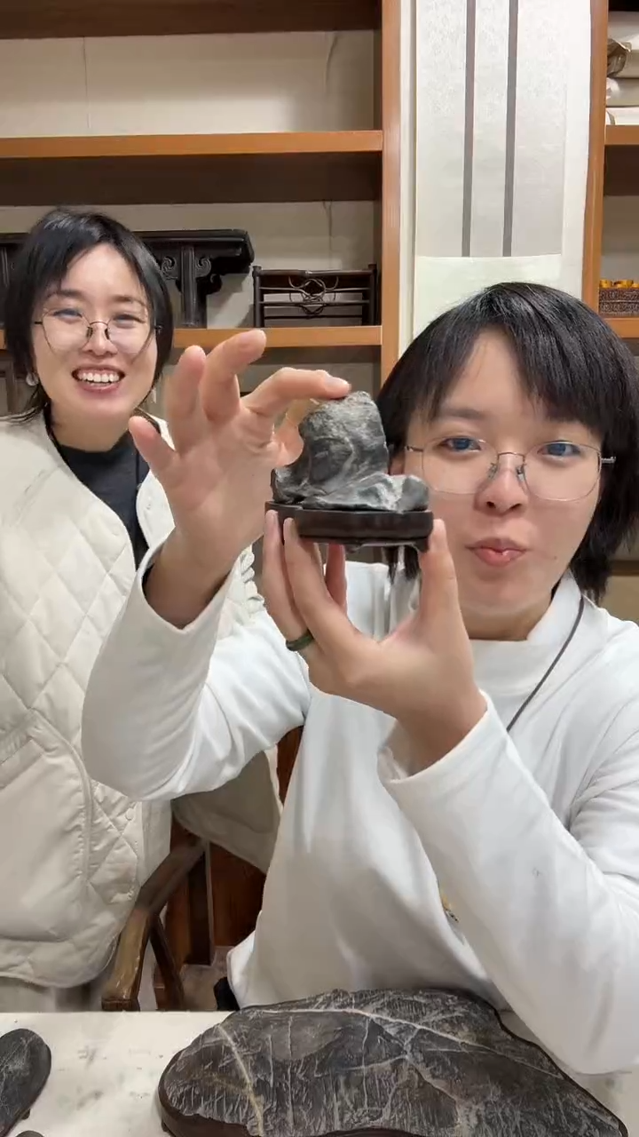 【闪购商品】拓片用纸其他天然灵璧石文玩01