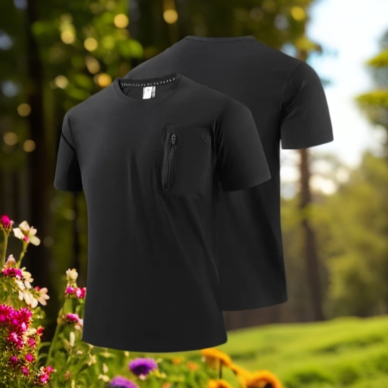 春秋季8363款象短袖夏季新款男士休闲透气圆领速干男款半袖弹力