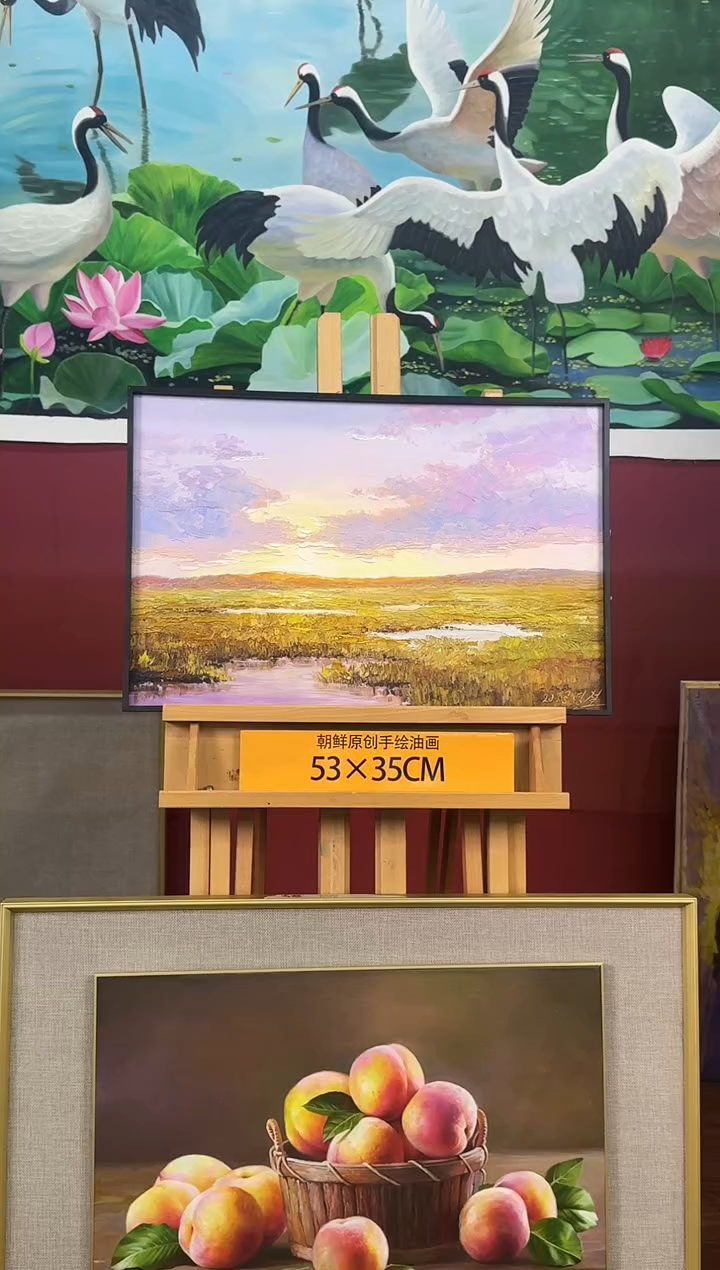 油画【100号】约53*35cm丨朝鲜原创纯手绘孤品油画丨顺丰包邮 
