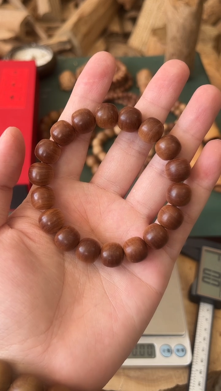 檀香木手串/手链老山檀天花板 太上皇10*11横纹 沉水
