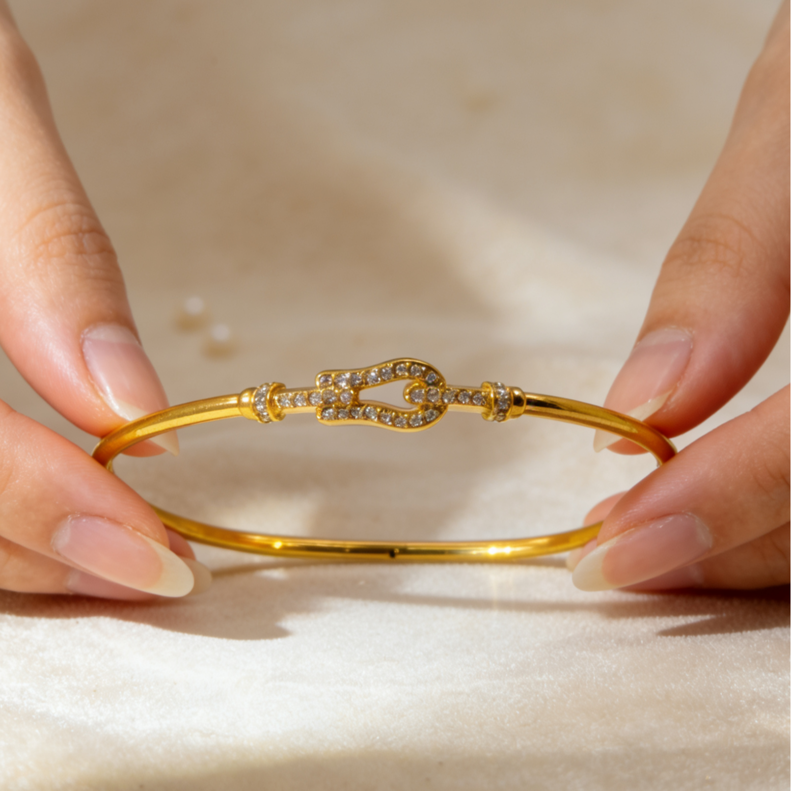 【婷婷专享】足金999 T家排扣手镯6D工艺  双旦年终大促