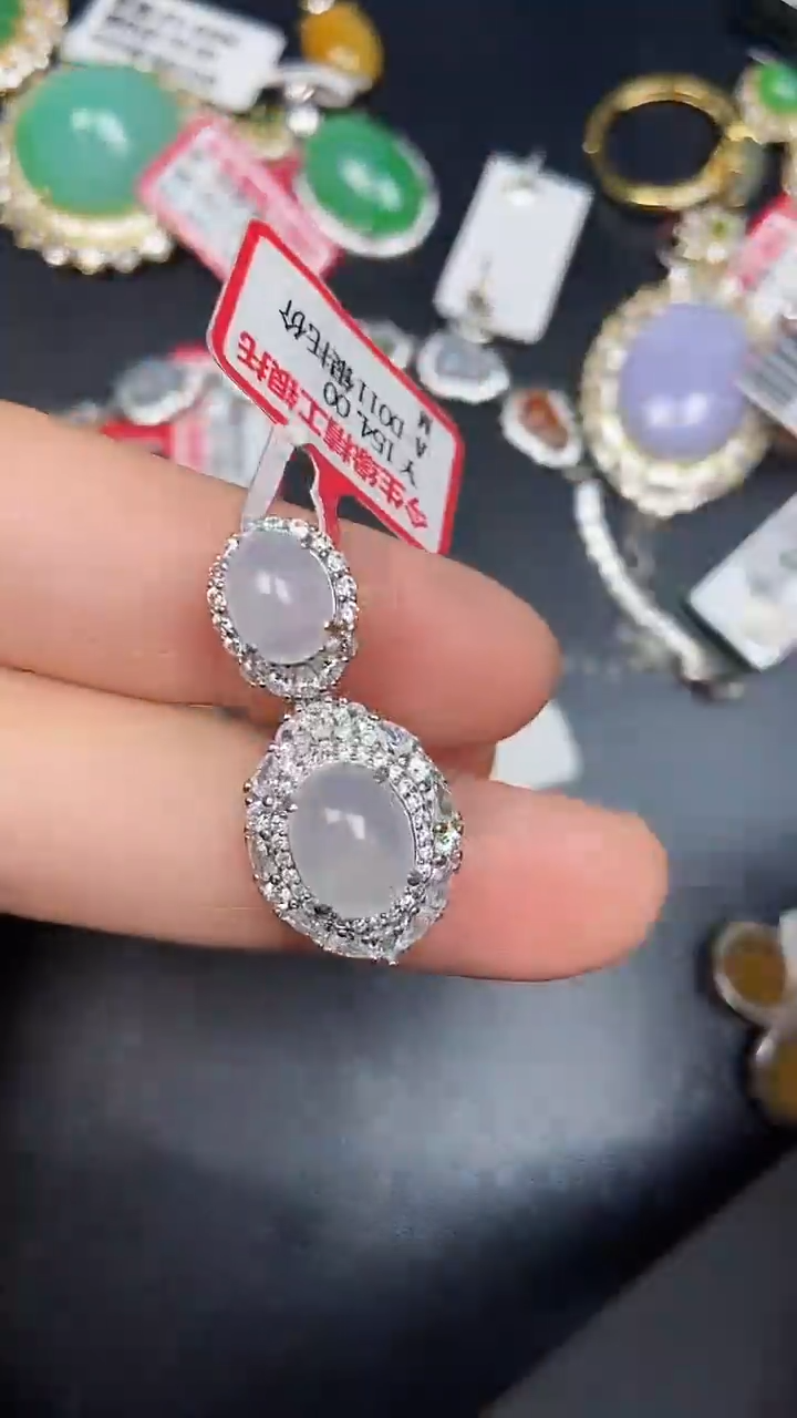 银S925镶嵌戒指翡翠2780