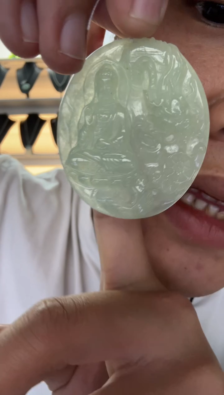 【闪购商品】翡翠颈饰未镶嵌天然翡翠A货孤品一件