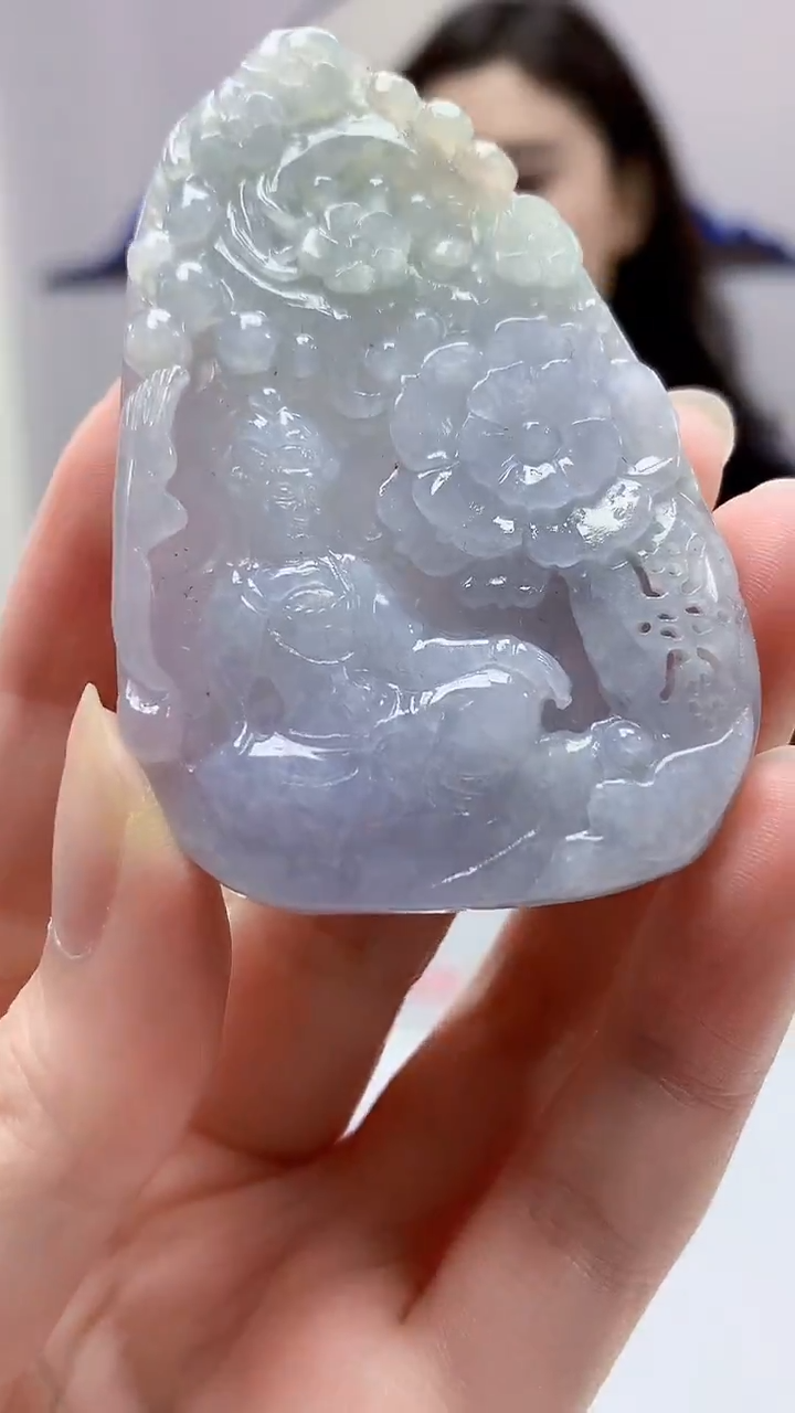 【闪购商品】定制翡翠未镶嵌4829zm-毛货挂件36