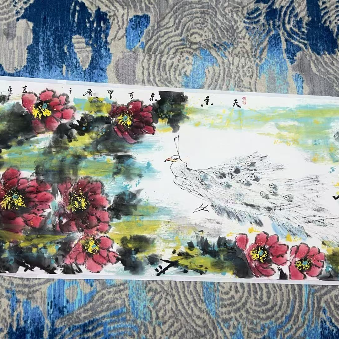 六尺横7 积色  刘士苓 书法作品.