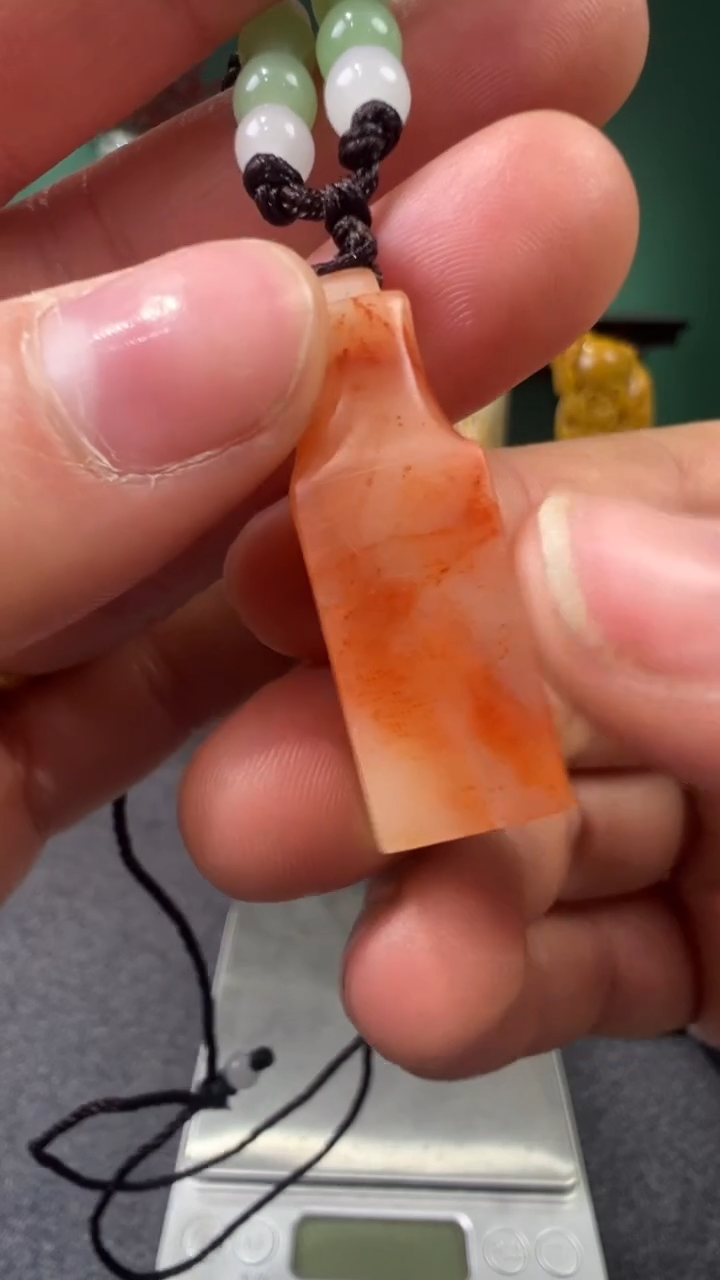 【闪购商品】寿山石桃花芙蓉瓦钮