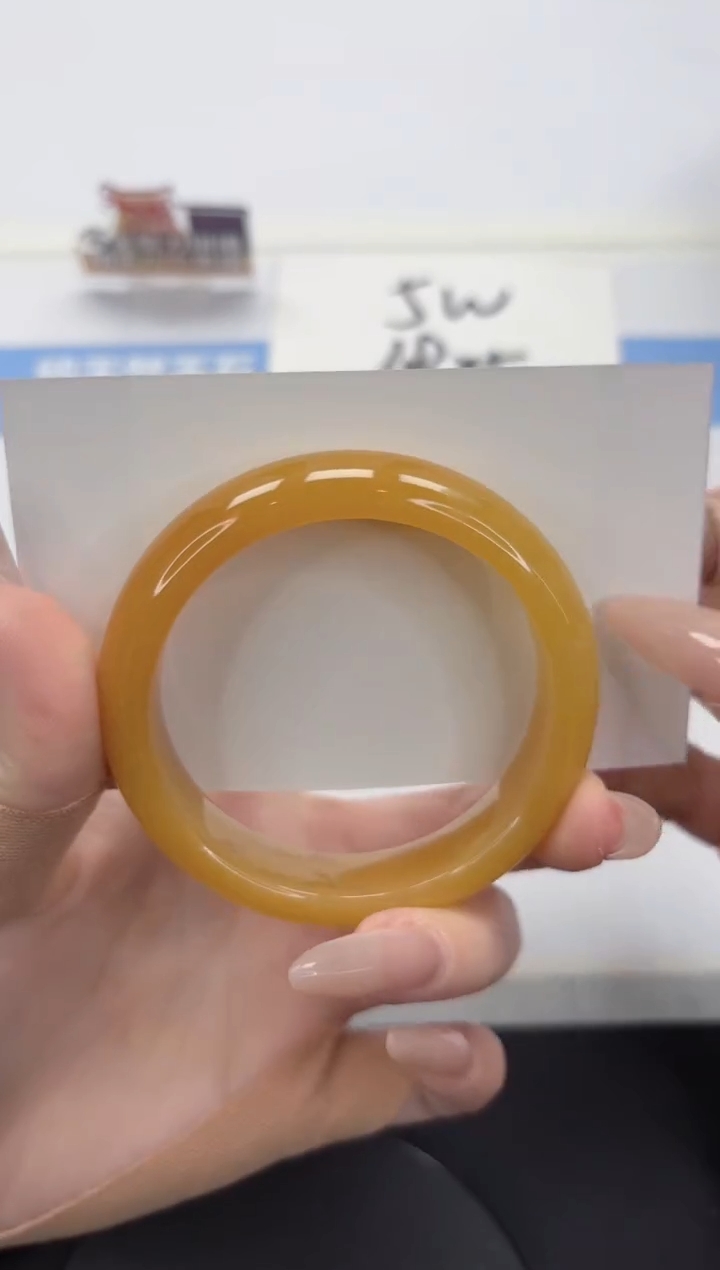 【闪购商品】石英质玉手镯未镶嵌A163-54.7