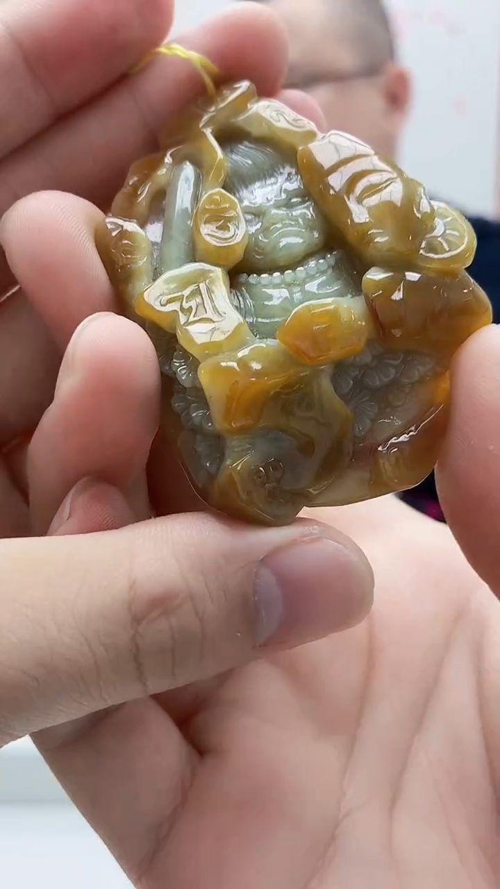 未镶嵌定制翡翠5167bb-毛货挂件58