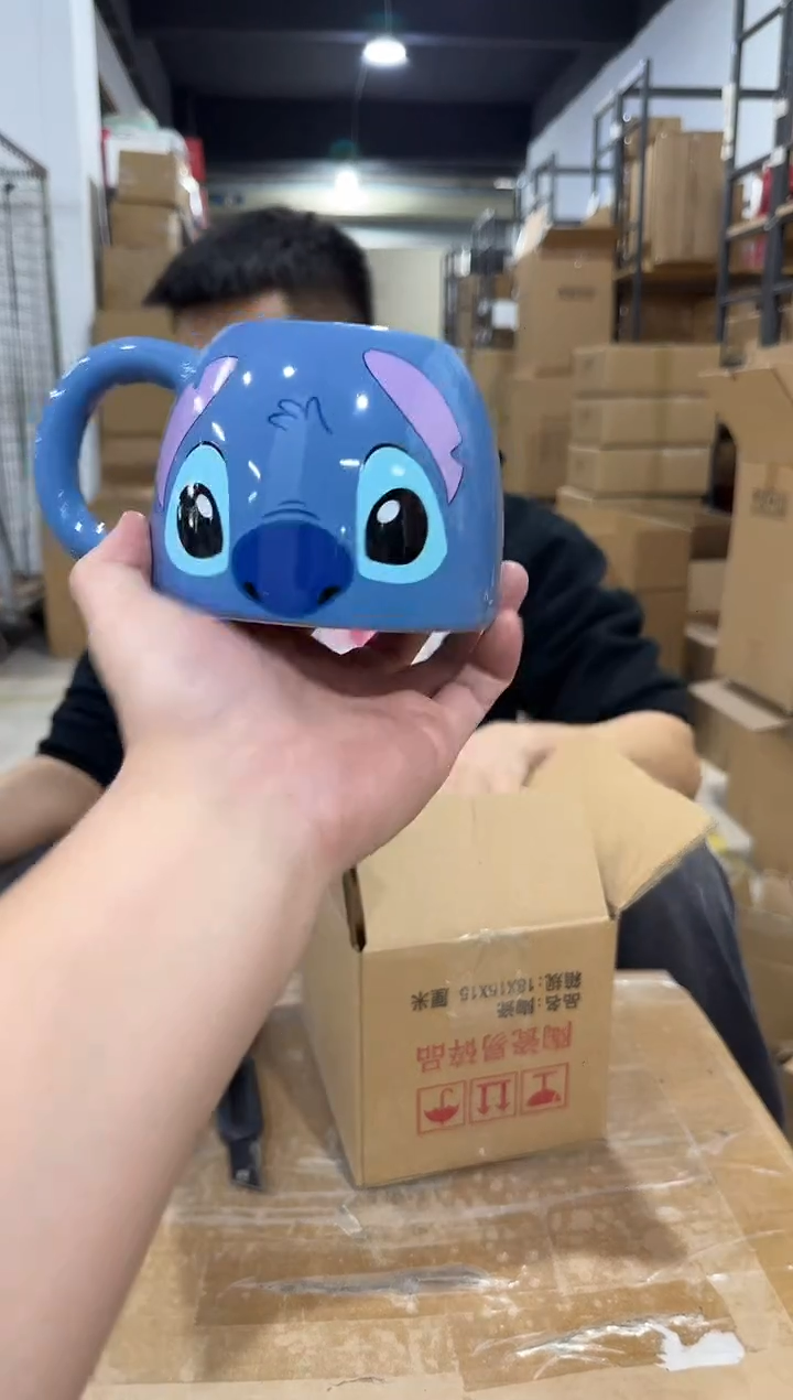 瓷片史迪仔馒头杯