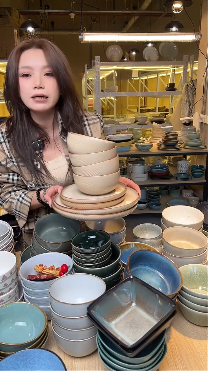 瓷86【瑕疵】外贸尾货窑变釉下彩