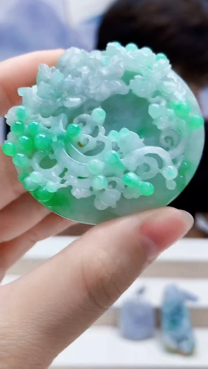 未镶嵌定制翡翠5145lr-毛货挂件112