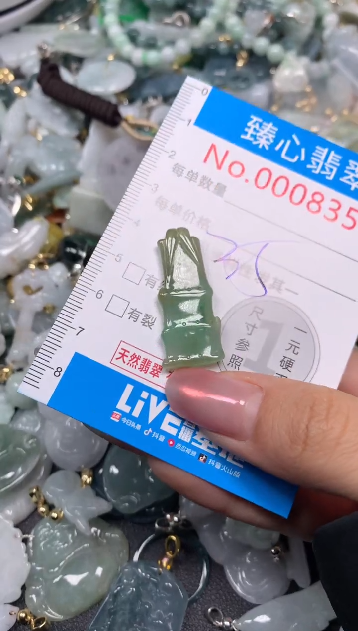 【闪购商品】翡翠颈饰未镶嵌含绳0008355