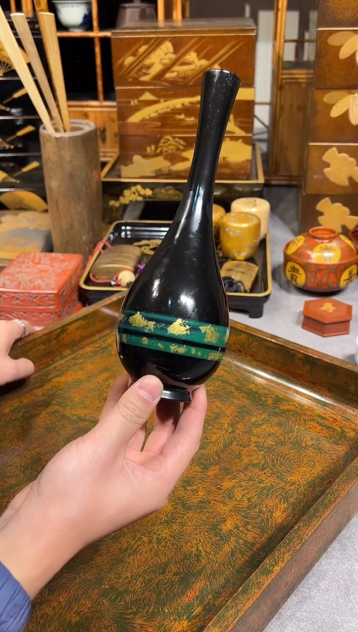 张****计花器 大漆漆器大漆漆器