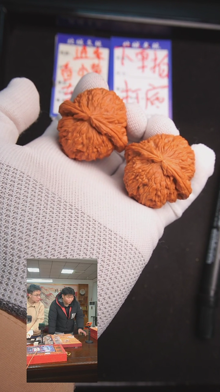 【闪购商品】文玩核桃把件13号43圆球白狮子  全品