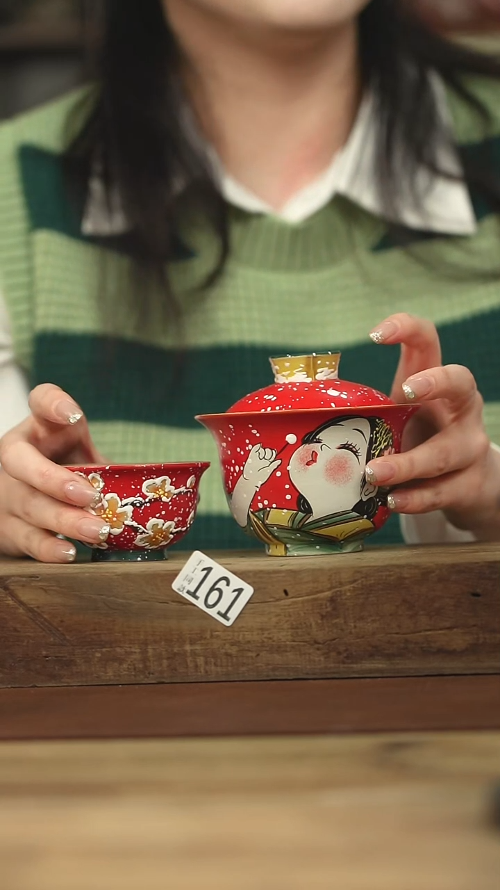 设计师手作！羽川盖碗+杯系列！