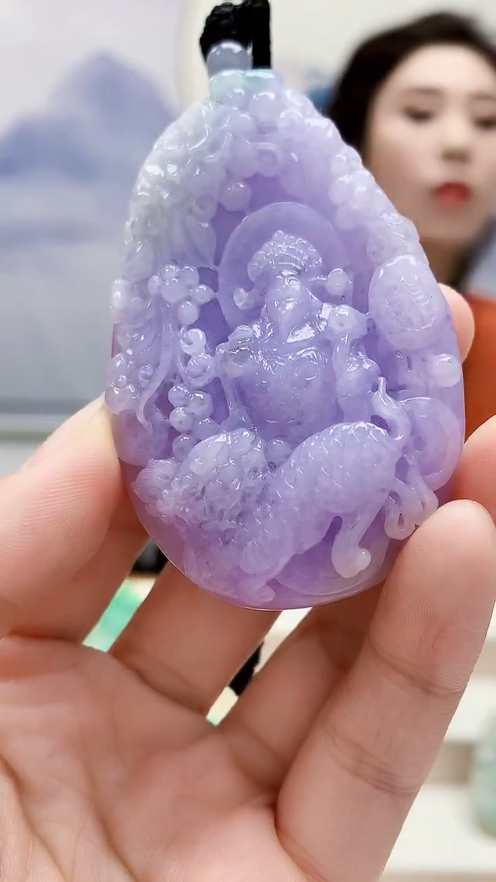 未镶嵌定制翡翠4829lr-毛货挂件45