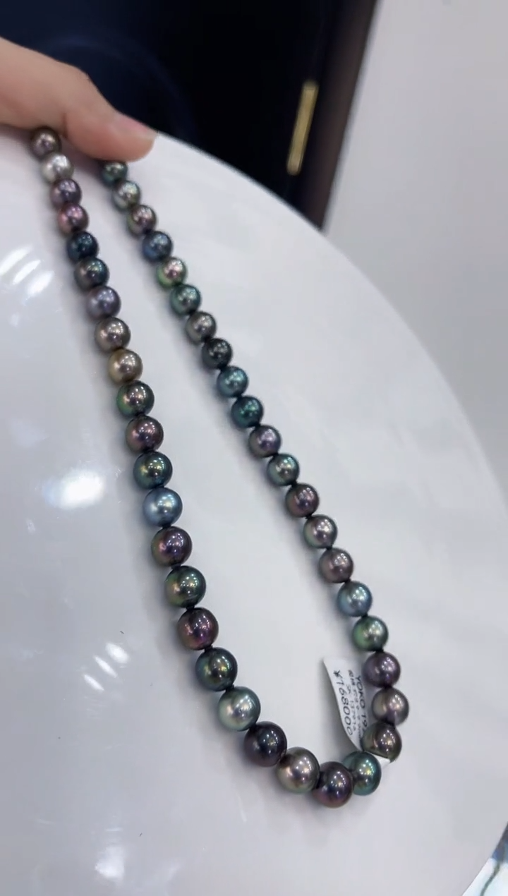 【闪购商品】海水珍珠颈饰银S925镶嵌大溪地sk8.9-9.9mm