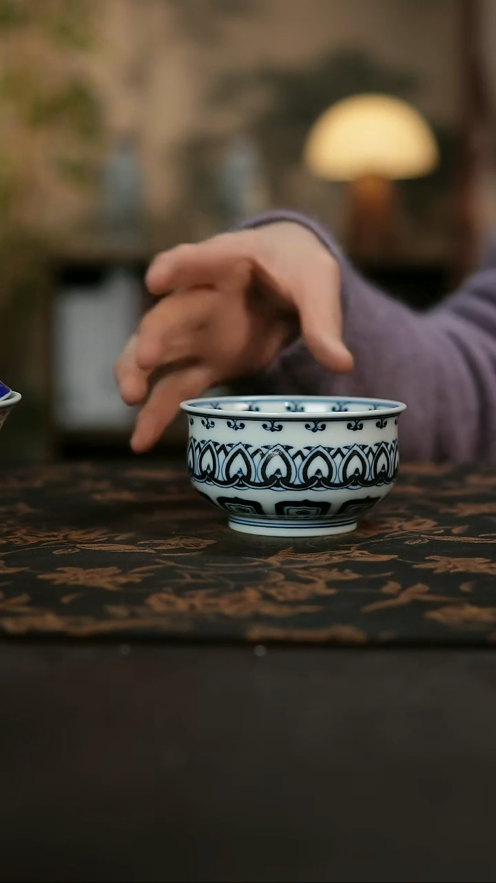 景德镇陶瓷杯碗柴烧多人