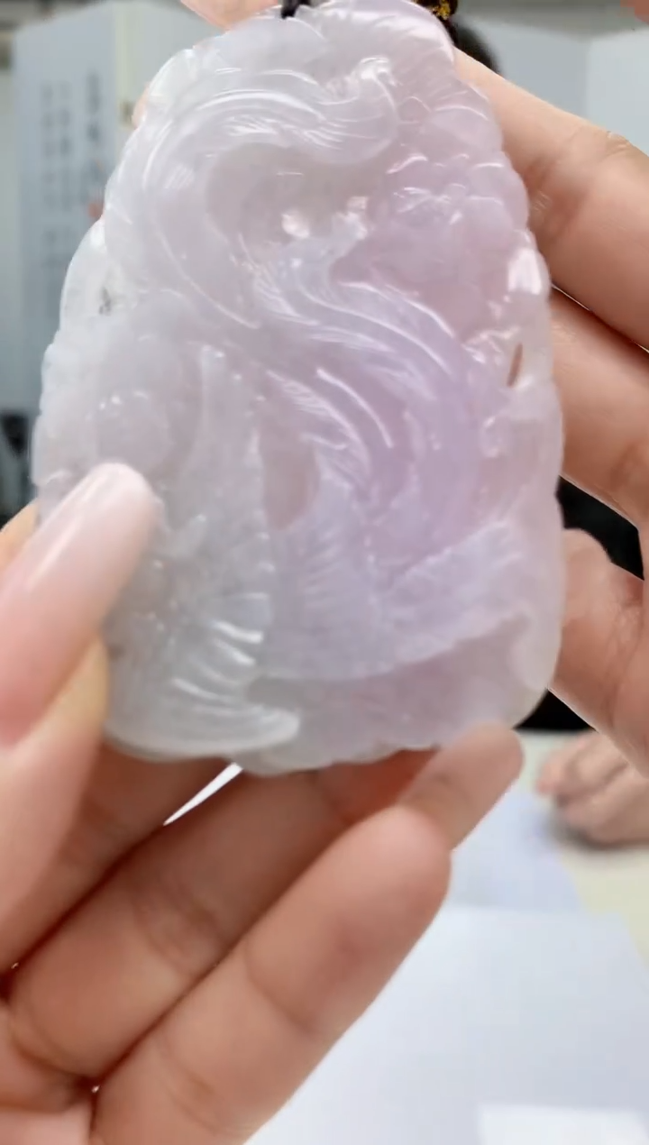 【闪购商品】定制翡翠未镶嵌5153lr-毛货挂件198