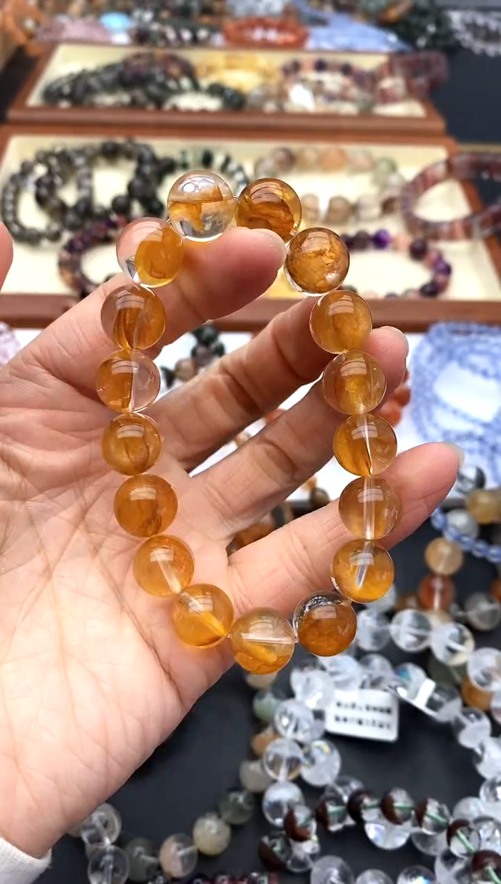 【闪购商品】水晶手链未镶嵌黄胶花