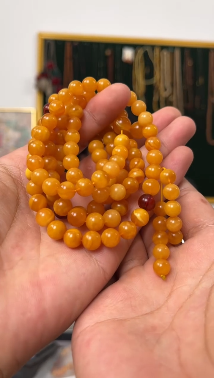 【闪购商品】蜜蜡项链未镶嵌噶玛家