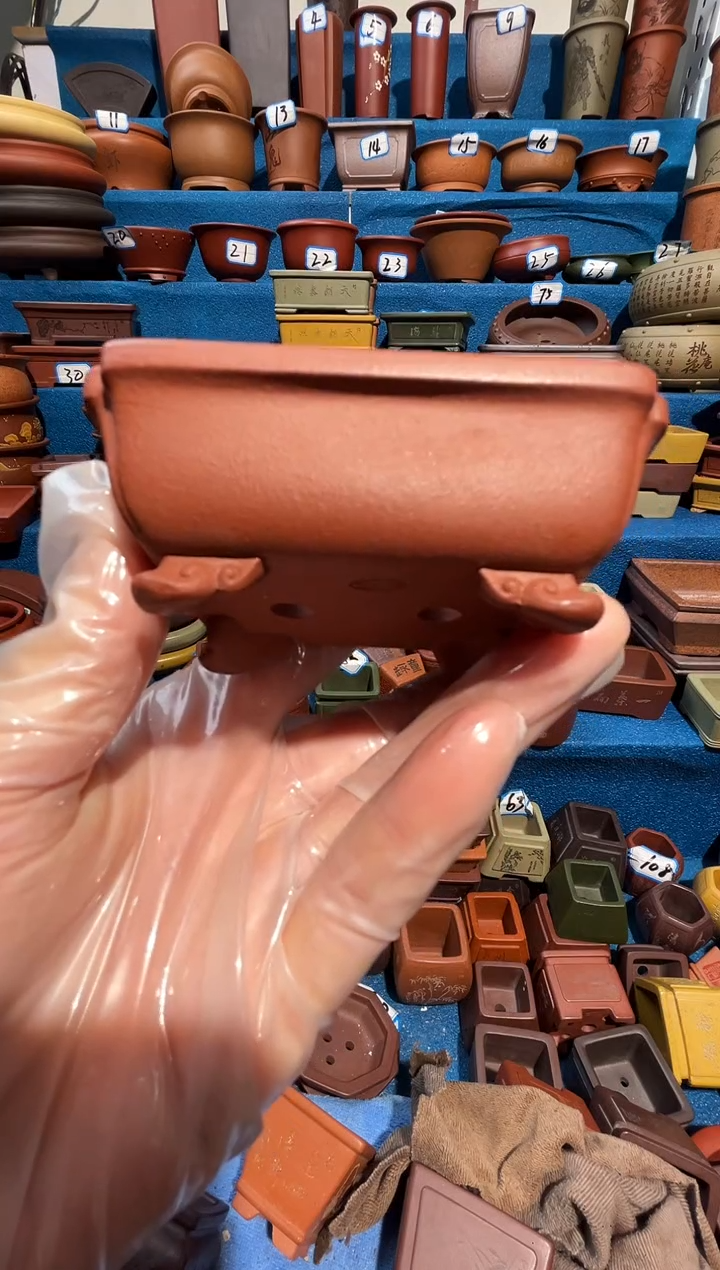 【闪购商品】紫砂紫砂花盆7*5.5*2