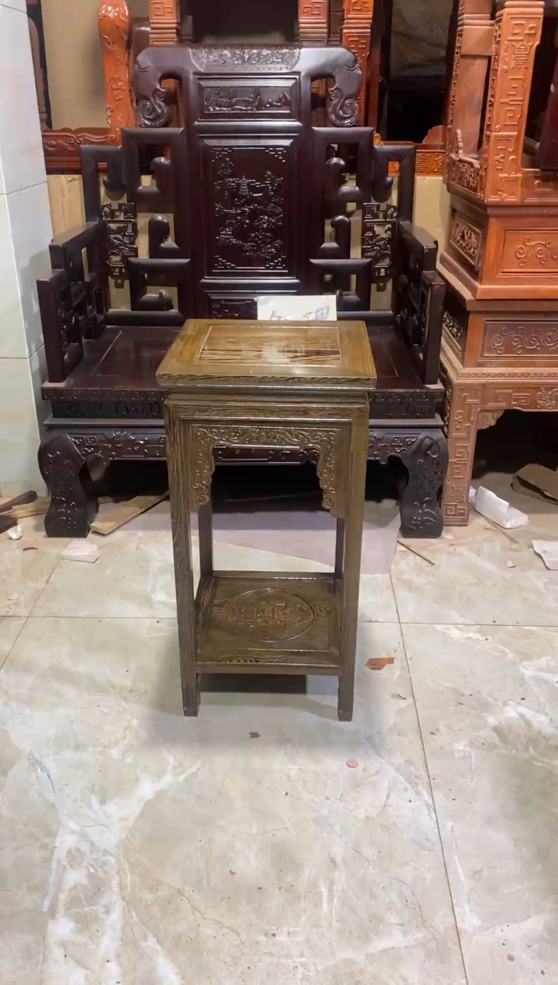 鸡翅木鸡翅木65高花架