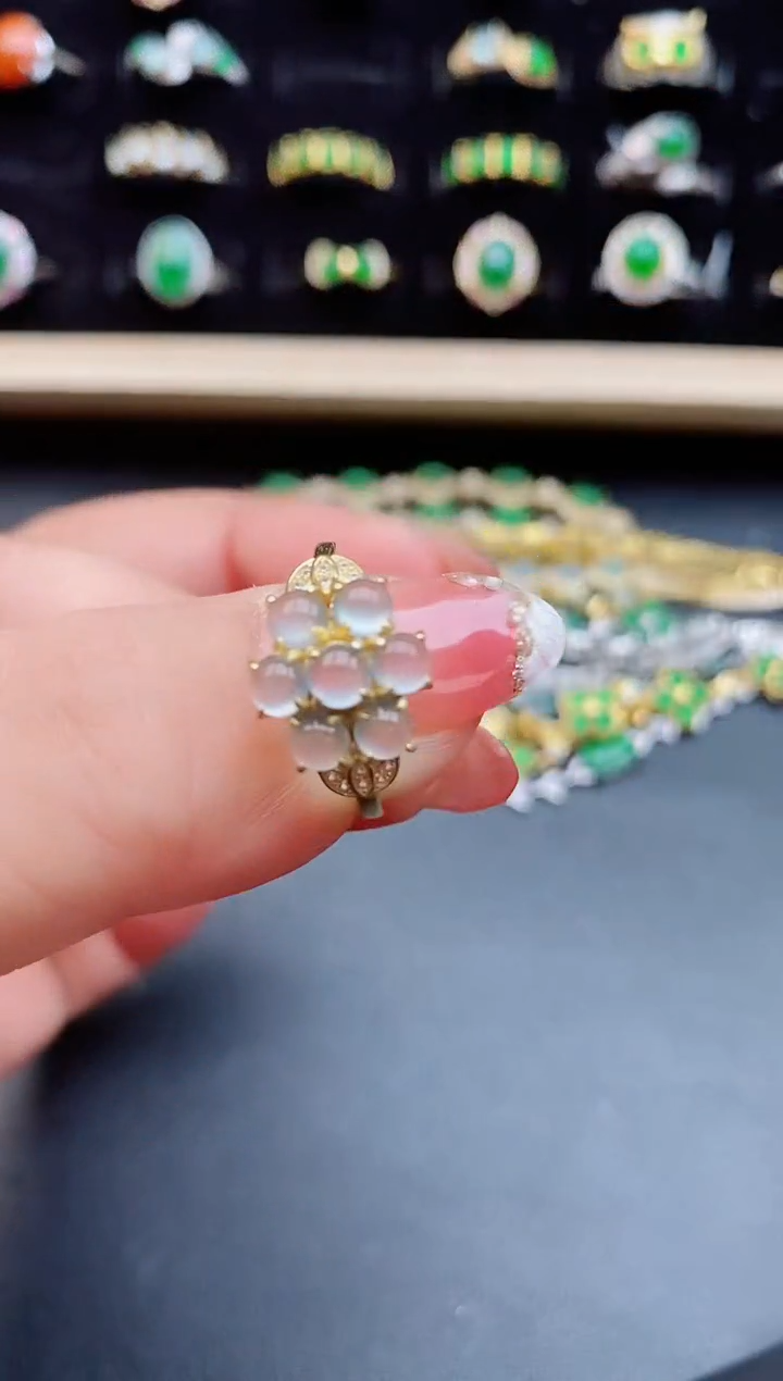 【闪购商品】翡翠戒指银S925镶嵌5085050