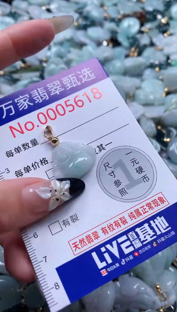 翡翠未镶嵌颈饰5618