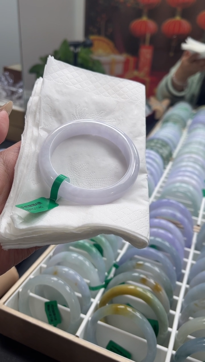 翡翠未镶嵌手镯00009738