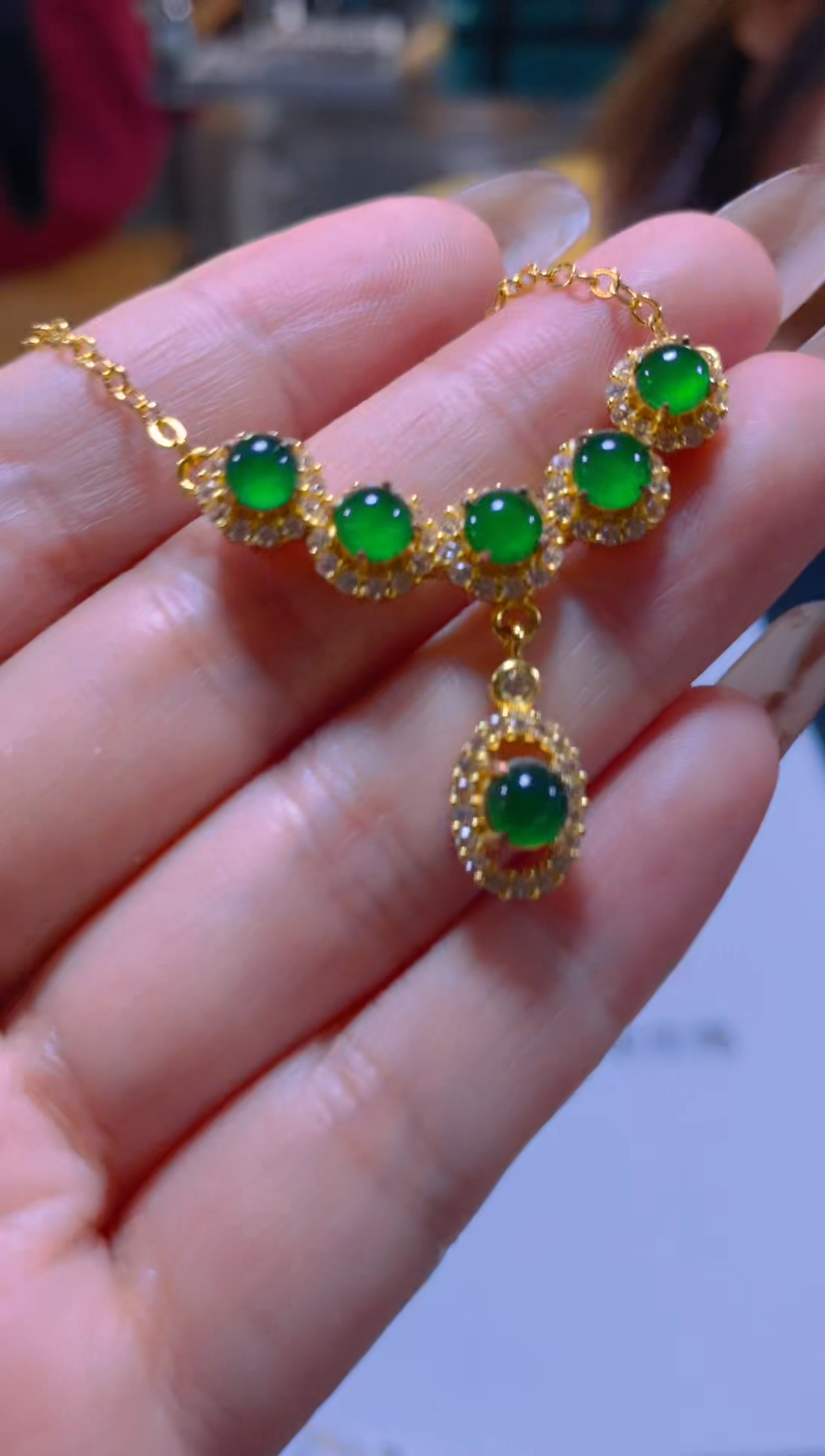 颈饰未镶嵌翡翠多样性发一