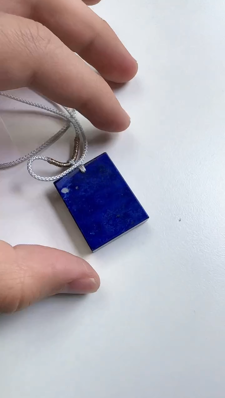 【闪购商品】青金石吊坠(不含链)未镶嵌无事牌吊坠23